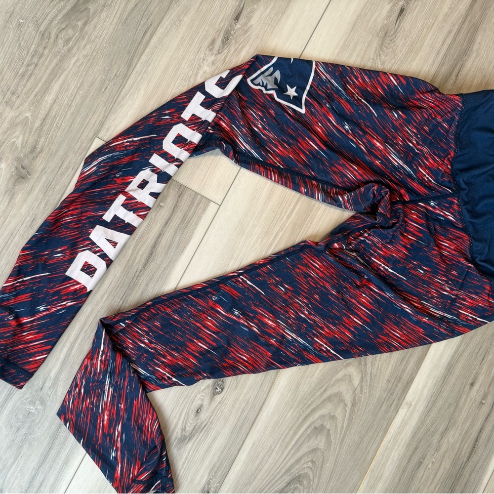 New England Patriots Team Apparel Women's Leggings - Red and Blue